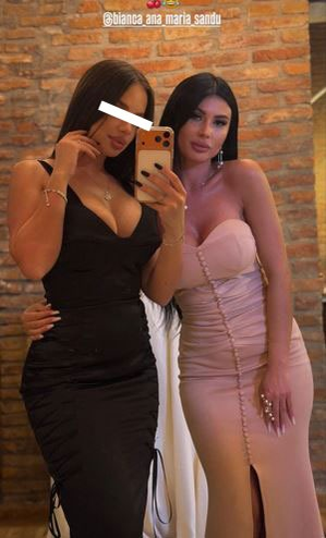 Bianca Dan alături de prietena ei care se află pe site-uri de escorte