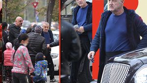 Gigi Becali a cedat “asaltului” nevoiașilor, în fața “Palatului”