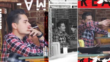 “Idolul adolescenților” fumează la terasă ca un turc. Am descoperit cum se distrează Selly&gașca