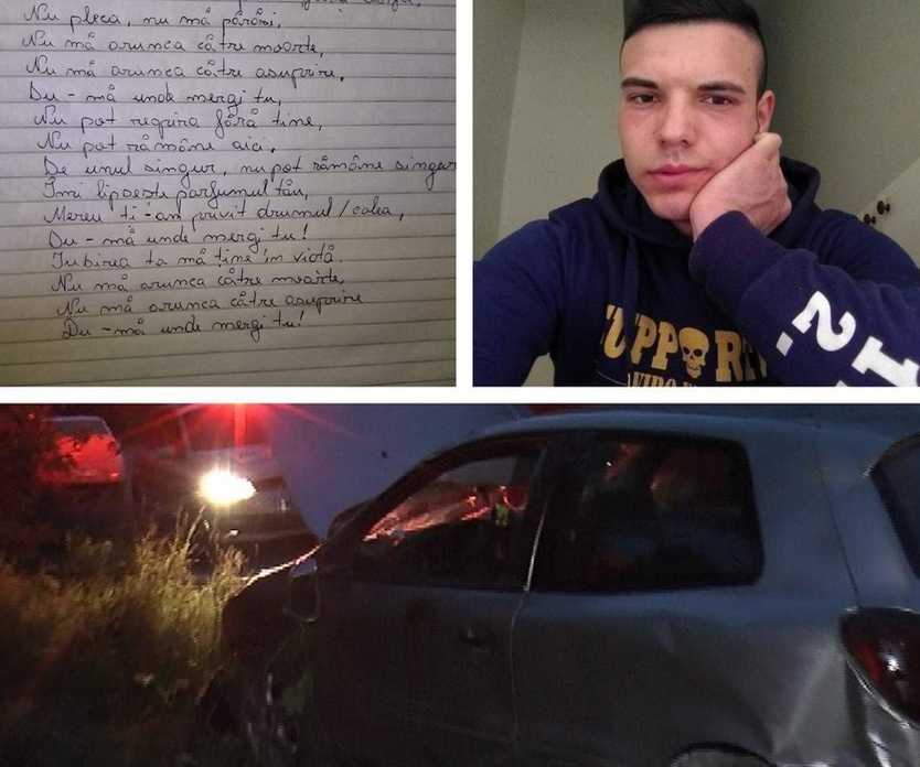 Biletul de adio lăsat de Marian, tânărul decapitat în urma unui accident violent lângă Pașcani: “Nu mă arunca spre moarte”