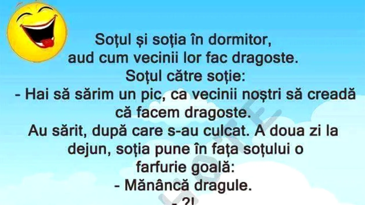 BANCUL ZILEI | Soțul și soția, în dormitor