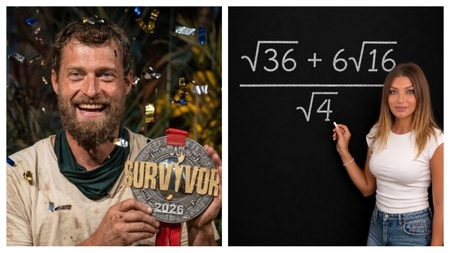 "3x3-4x2=?" Cum a răspuns Gabi Tamaș la întrebarea profesoarei Loredana de la Survivor. Tu știi cât face?