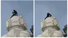 Un bărbat s-a urcat deghizat pe Cazinoul din Constanța. Imaginile au devenit virale