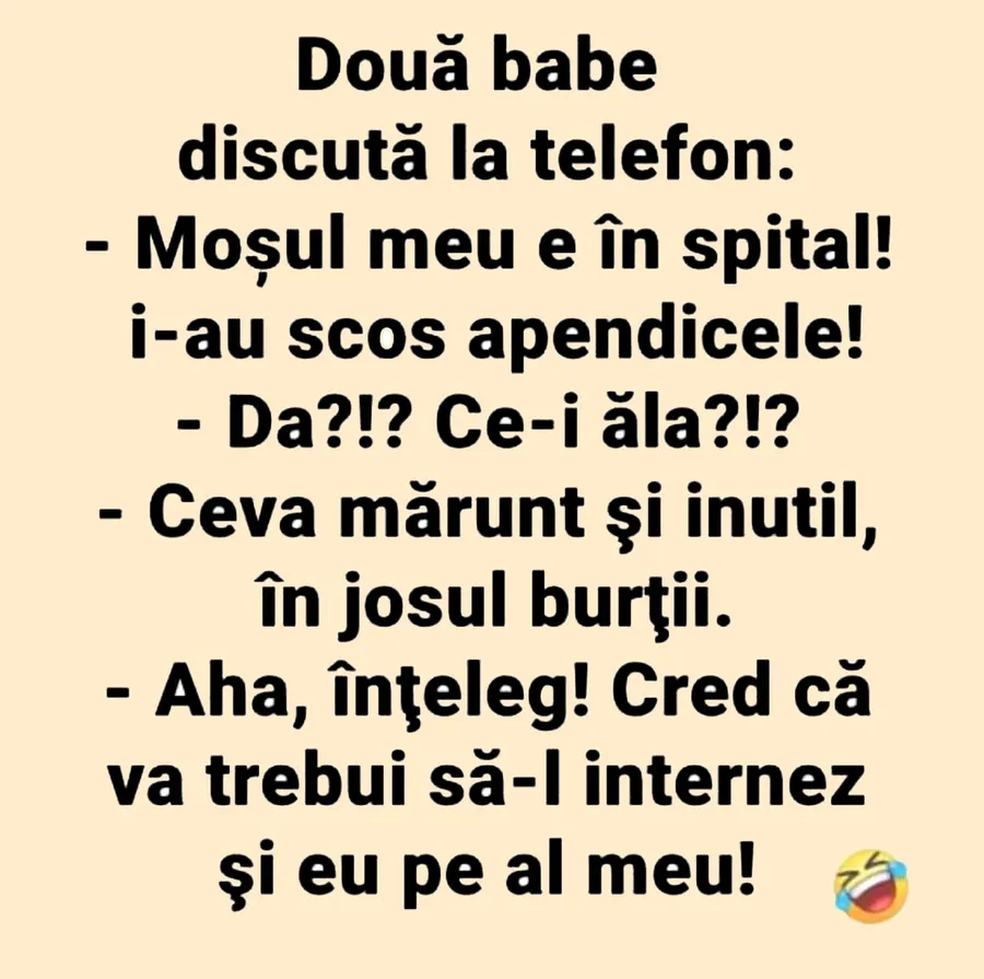 BANCUL ZILEI | Discuție la telefon între două pensionare