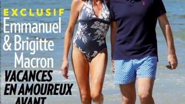 Brigitte Macron a făcut furori în costum de baie, dar imaginea e prelucrată! Cum arată, de fapt, Prima Doamnă a Franței