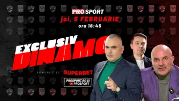 EXCLUSIV DINAMO, azi de la 16:45. Dan Capatos vine în studio! Aflăm cum a ajuns Dinamo lângă primul loc