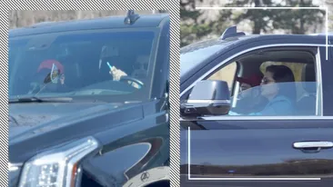 „Familia Regală” a ieșit cu Cadillac-ul în oraș. Cum i-am surprins pe Florin Salam și Roxana Dobre la bordul bolidului de 100.000 €