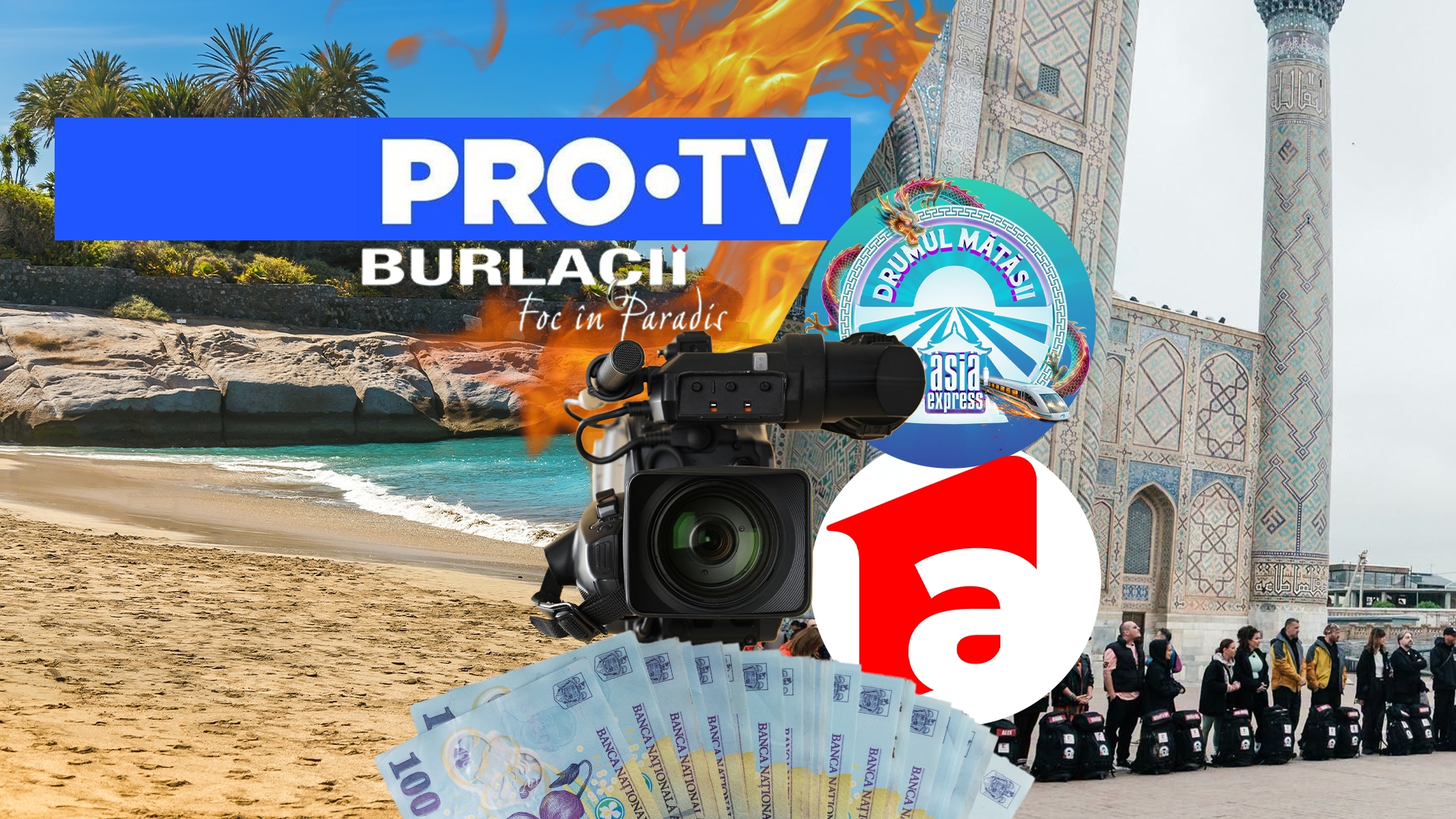 Bătălia salariilor dintre Antena 1 și Pro Tv. Un cameraman la Asia Express poate câștiga mii de euro într-un sezon