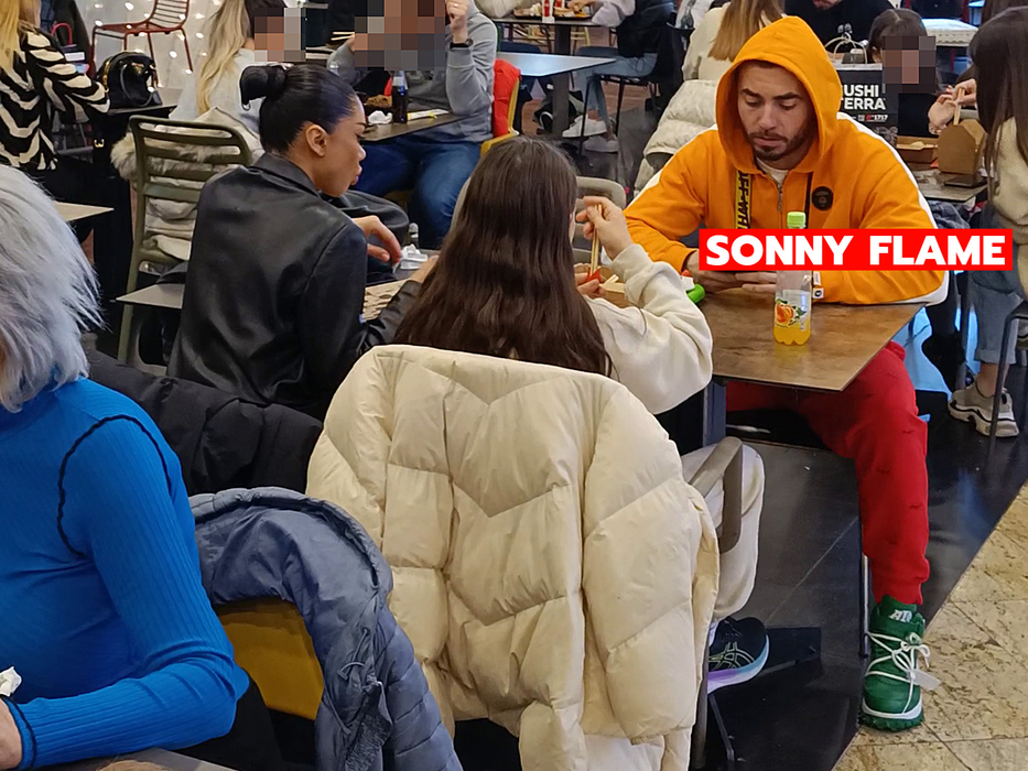 Sonny Flame și Lena, inflamați la mall