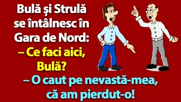 BANC | Bulă și Strulă se întâlnesc în Gara de Nord