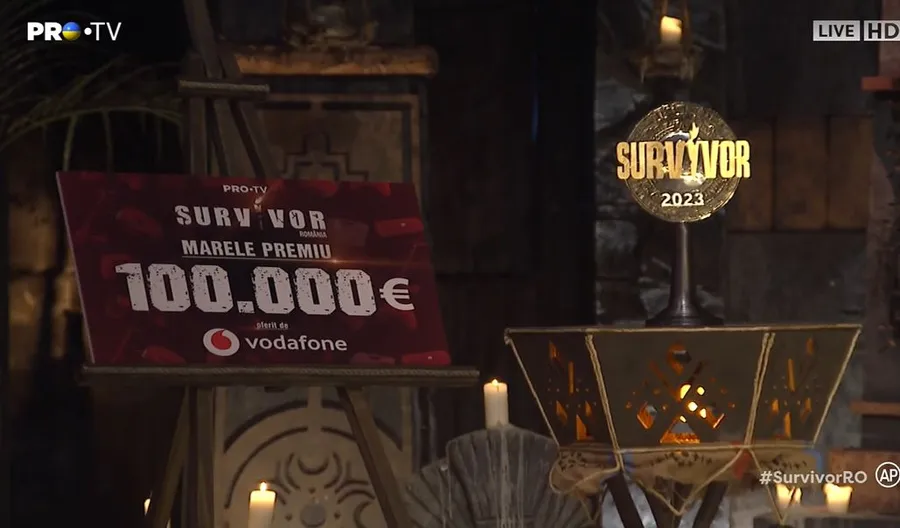 Trofeul și premiul de 100.000 de euro de la Survivor România
