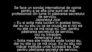 BANC | Sondaj internațional despre păstrarea secretului de serviciu