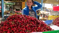 Nu este banc! Au apărut cireșele în România. Cu câți lei se vinde o singură cireașă