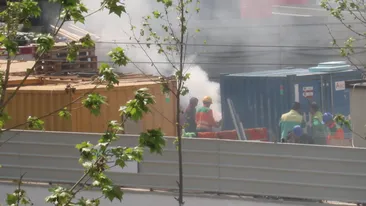 Distractie de 1 Mai pe santierele din Capitala! Vezi cat de bine se organizeaza “Doreii” cand e vorba de gratar!