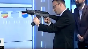 Alexandru Cumpănașu, apariție șocantă la TV! A tras cu arma în direct