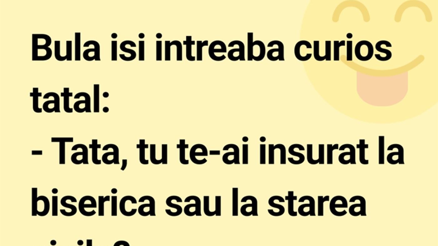 BANC | Curiozitatea lui Bulă