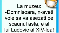 Bancul începutului de săptămână | La muzeu