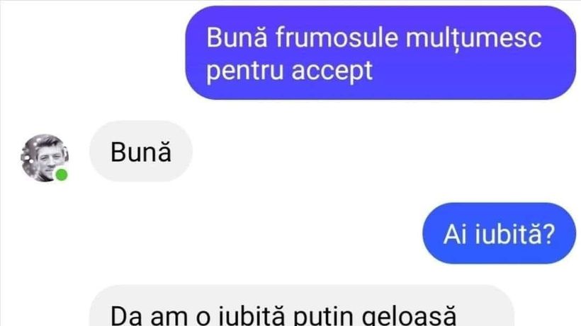 BANC | ”Bună, frumosule, mulțumesc pentru accept”