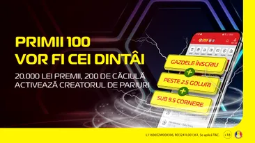 (P) Primii 100 vor fi cei dintâi. Cu 200 de lei de căciulă faci treabă bună