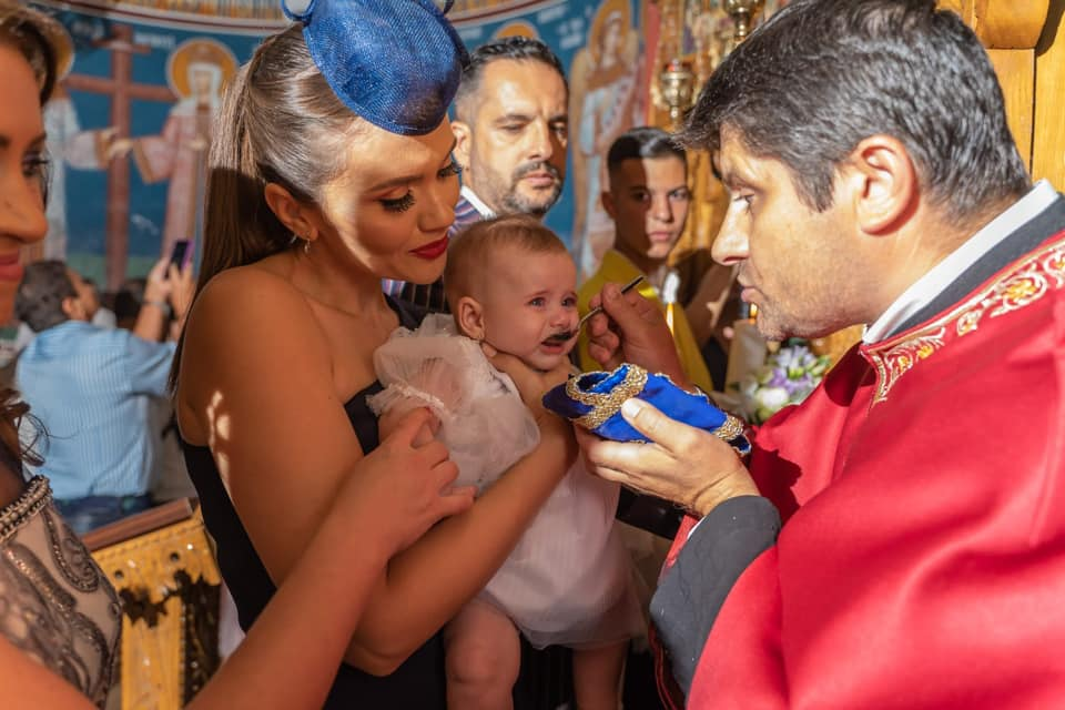 Motivul pentru care Gabriela Cristea s-a îmbrăcat în rochie de mireasă la botezul fetiței sale