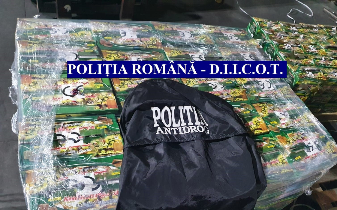 Record! Droguri în valoare de 60.000.000 de euro confiscate de Poliția Română, într-o amplă operațiune Antidrog