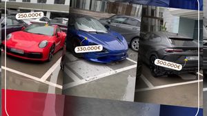 Imagini colosale cu super-masinile de milioane €! S-a înclinat parcarea de la cel mai tare hotel din Mamaia
