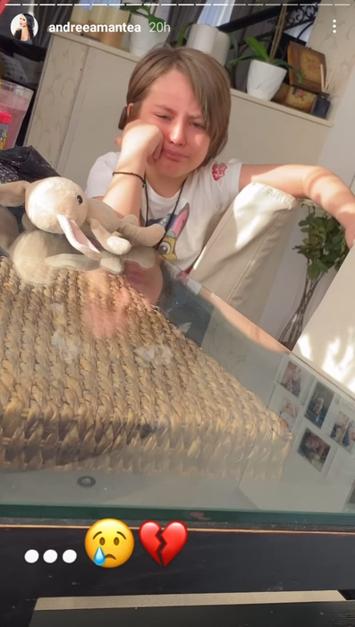 Andreea Mantea, cu sufletul frânt după ce fiul ei i-a făcut o mărturisire în timp ce plângea: “Sună-l pe președinte și spune-i să-l aducă pe Stinky” | FOTO