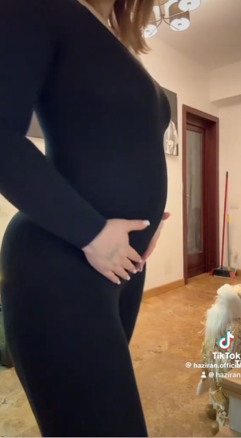 Haziran este însărcinată pentru a doua oară / Foto: Captură Video TikTok