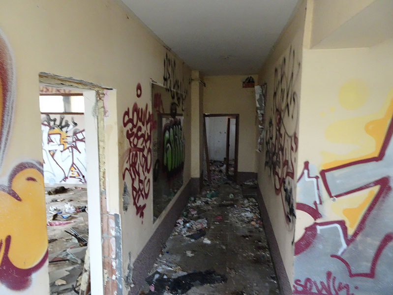 Clădirea în care funcţiona clubul BioBio se află, acum, în paragină