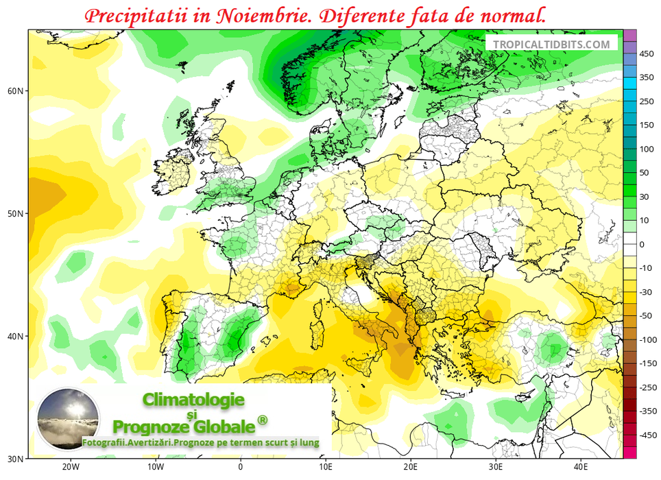 Cum va fi vremea în luna noiembrie în România. Unde va ninge înainte să vină iarna, din punct de vedere calendaristic