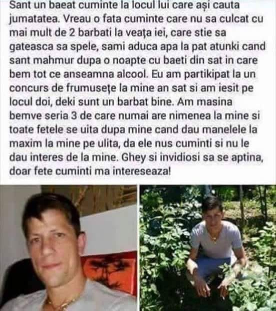 Anunț la ”matrimoniale” în Brăila. Cum ar trebui să fie aleasa inimii sale