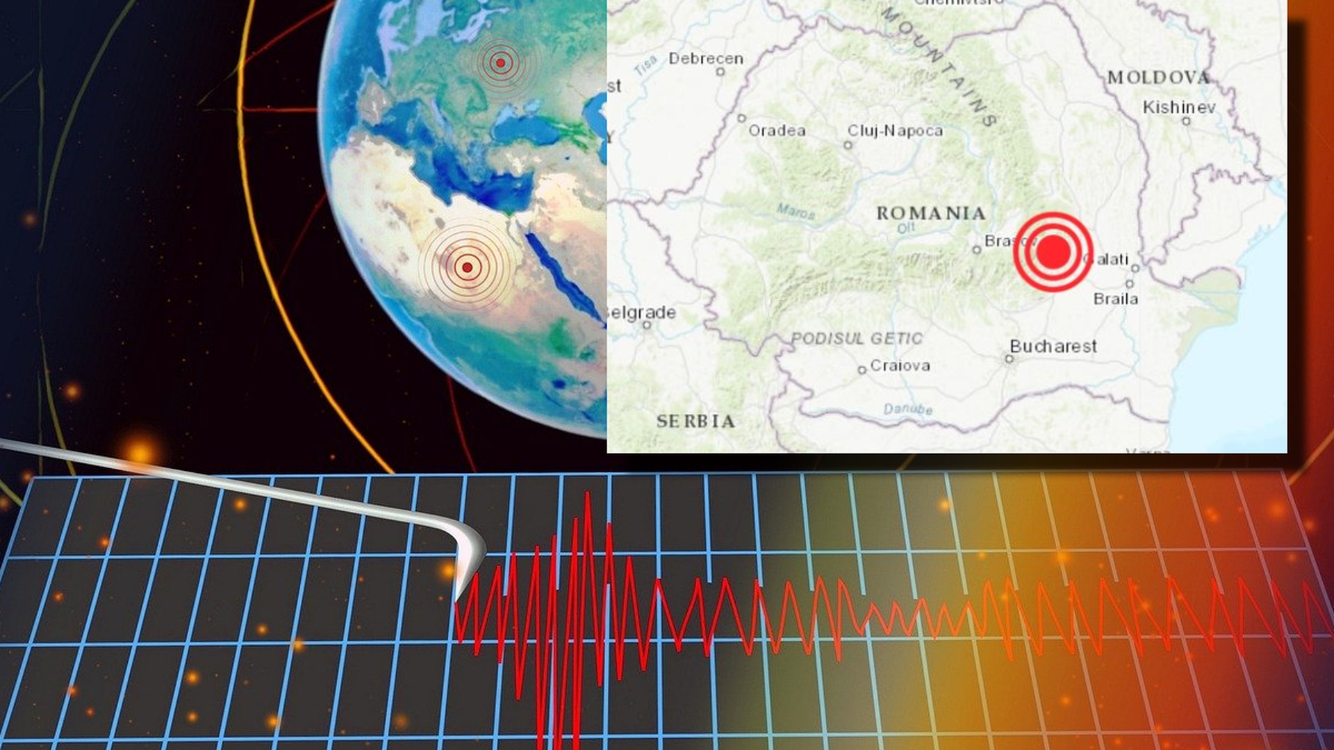 Cutremur mediu în România, în urmă cu câteva minute. Magnitudinea înregistrată pe 24 decembrie 2023, în zona seismică Vrancea