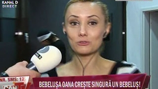 VIDEO Bebelusa Oana s-a despartit de iubitul ei: "Sunt o mama singura. Tatal copilului meu este in Spania"