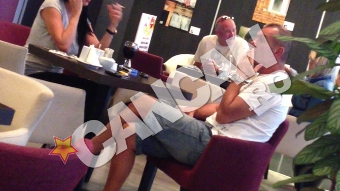 Rocsana Marcu a luat masa asistata de afaceristul George Papari. Intalnire surprinzatoare intr-un mall din Pipera
