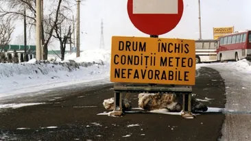 Iarna şi-a intrat în drepturi! 21 de drumuri naţionale din 11 judeţe sunt acoperite de zăpadă