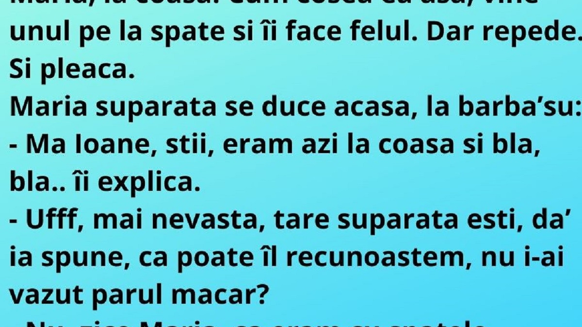BANC | ”Vine unul pe la spate și îmi face felul”