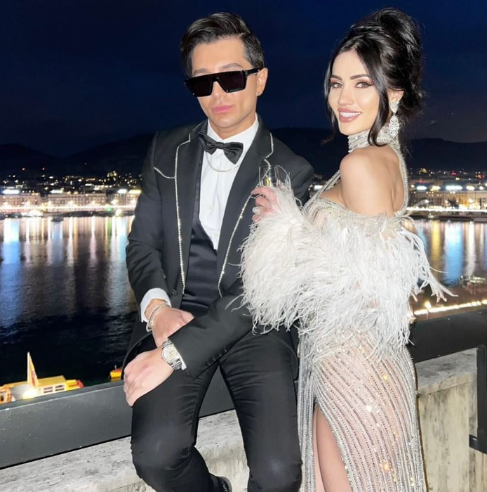 Andreea Sasu și Philipp Plein/ sursă foto: social media