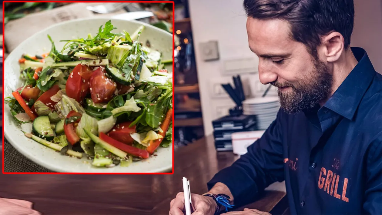 Nu este o eroare! Câți lei costă o simplă salată în restaurantul lui Dani Oțil din București