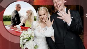 Imaginile pe care nu le-ai văzut de la nunta Elenei Mogîldea cu Bubu Cernea. După opt ani de iubire, au făcut marele pas la altar!