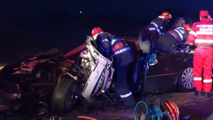 Durere fără margini la înmormântarea lui Nicolae Gabură, cel care a murit în groaznicul accident de la Dealu Mare | VIDEO