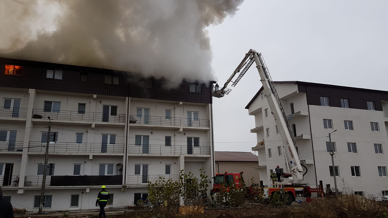 Incendiu puternic la Chiajna, în aceste momente