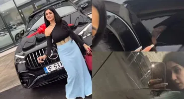 Melek și-a găsit mașina zgâriată în parcare. Văduva lui Dani Vicol vrea să meargă la Poliție: ”Aflu cine a făcut asta”