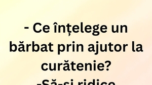 BANCUL ZILEI | Ce înțelege un bărbat prin ajutor de curățenie