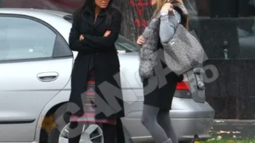 Oana Niculescu Mizil, intalnire in fata restaurantului