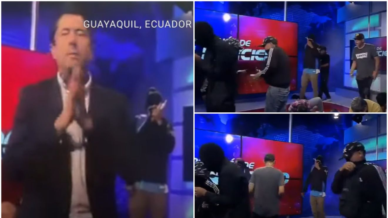Coșmar pentru angajații televiziunii naționale din Ecuador. Rebelii au năvălit peste ei în studio. Țara e în plină revoluție. VIDEO