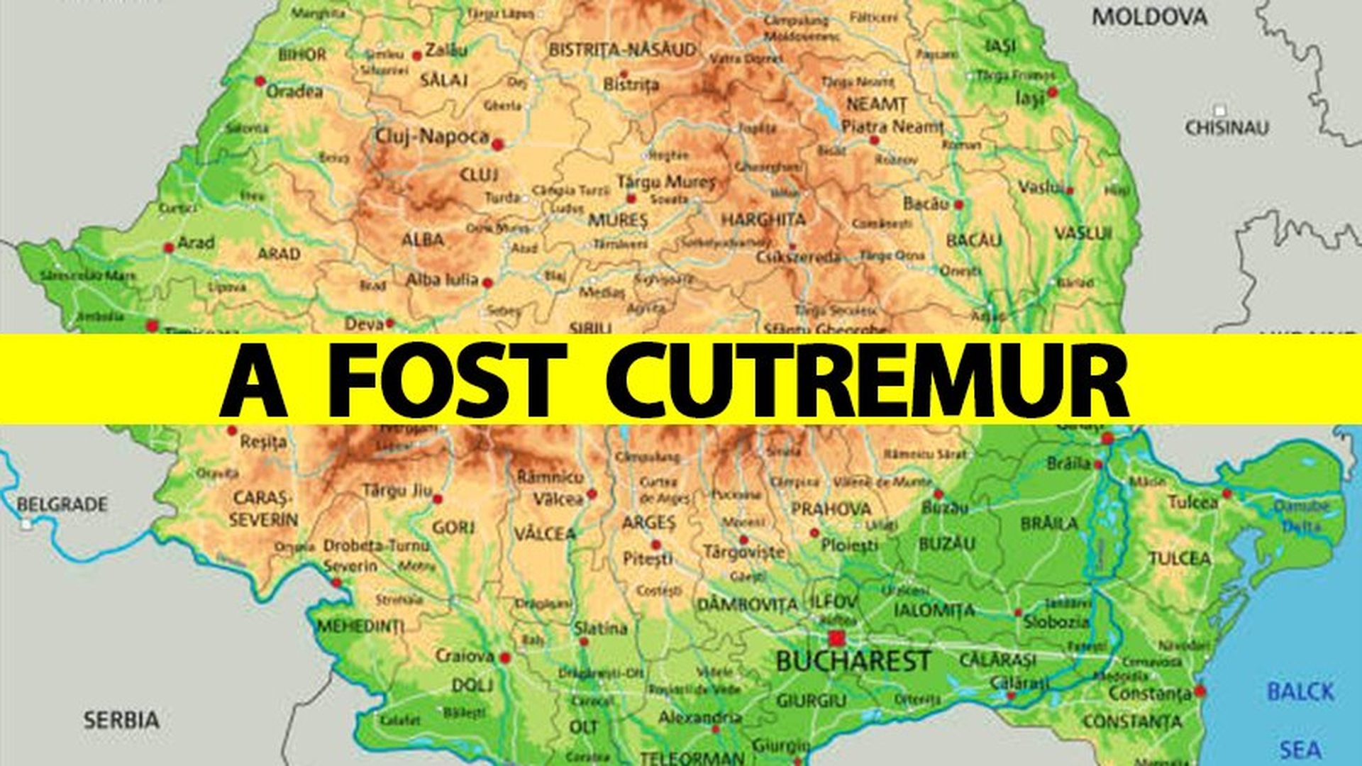 Cutremur rarisim azi-noapte, în România, la ora 03:57. Lista orașelor afectate