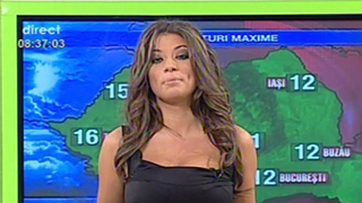 VIDEO Roxana Vancea sfideaza frigul de afara: vine la filmari in pantaloni scurti si ciufulita!