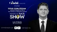 Marius Tucă Show începe luni, 13 martie, de la ora 20.00, live pe gândul.ro