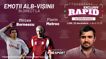 EXCLUSIV RAPID cu Florin Motroc, Mircea Bornescu, Gâlcă și Borza este LIVE, de la ora 13:30, pe YouTube - ProSport!