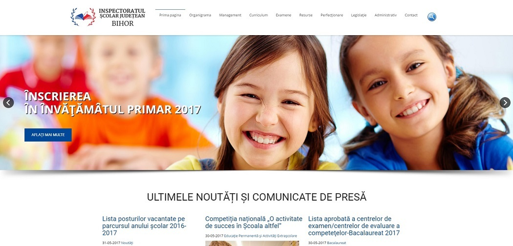 Informaticienii Inspectoratului Şcolar Bihor au rezolvat problema, iar site-ul este din nou vizibil